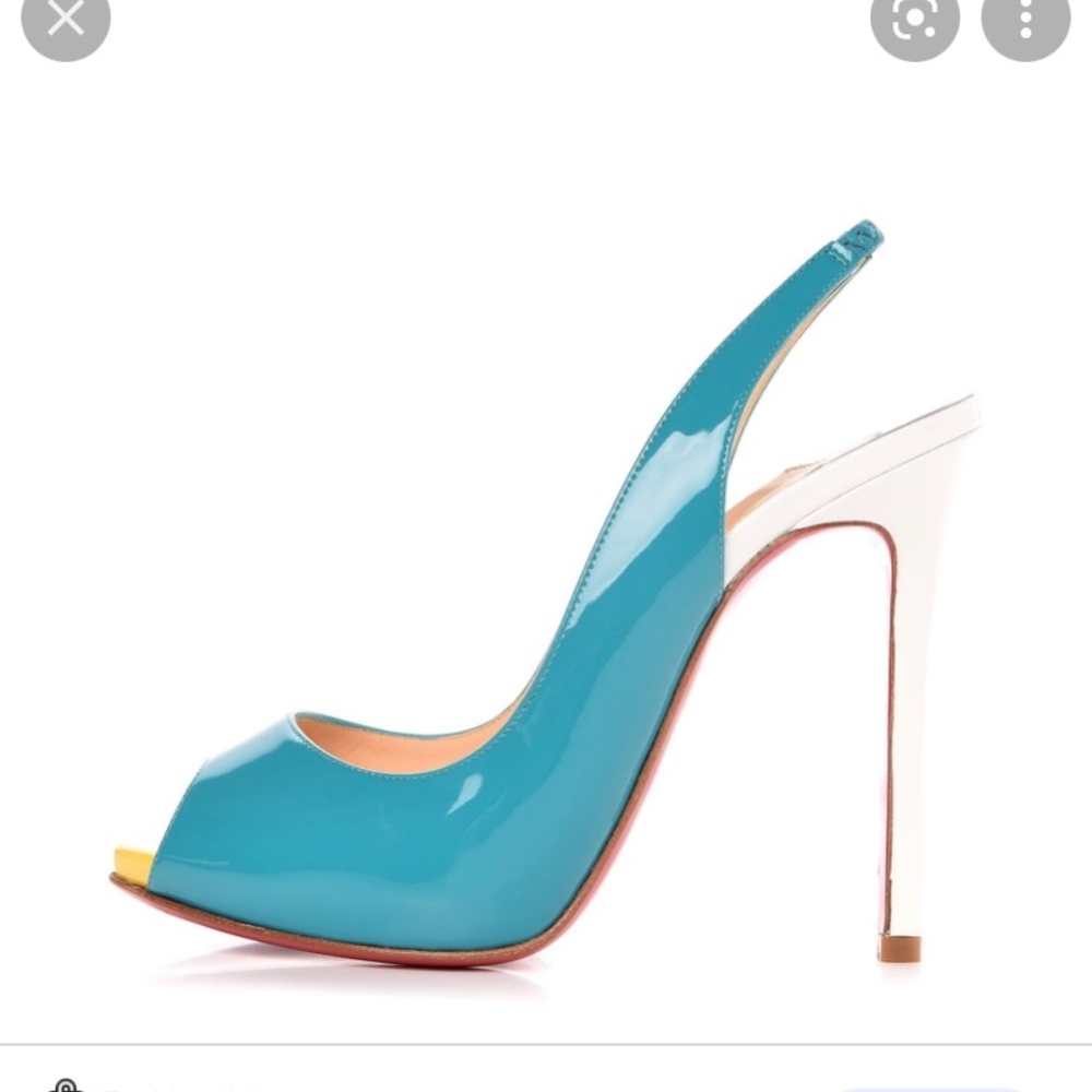 Louboutin Flo Sling Canari heels